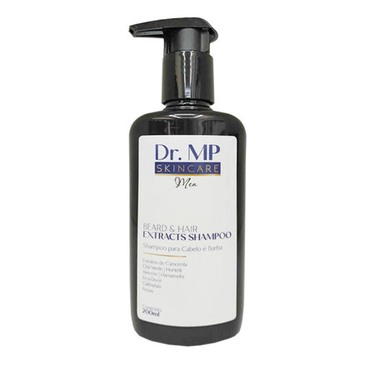 Shampoo para Cabelo e Barba  200ml - Beard & Hair Extracts Shampoo